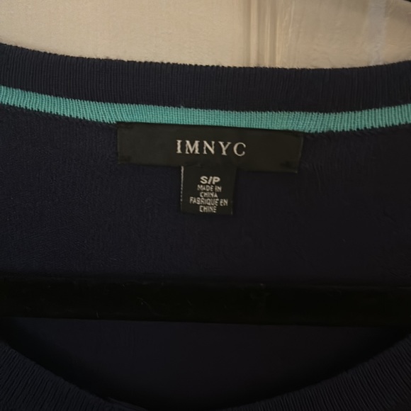 NWT IMNYC Navy Sweater Size Small - Picture 3 of 4